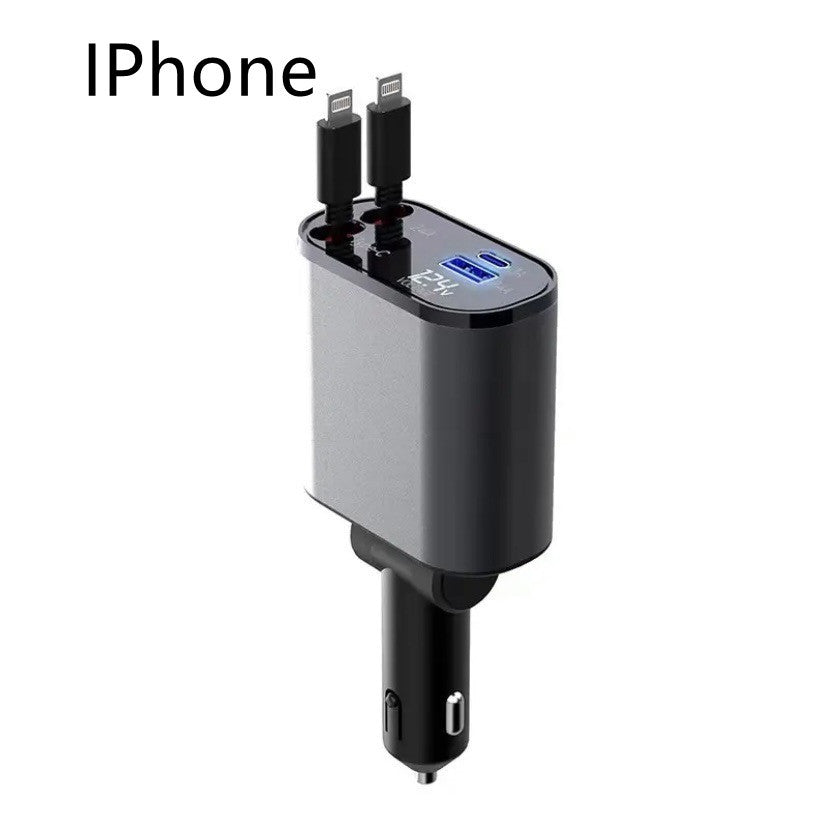 TurboCharge™ 100W Car Charger | USB-C & USB Fast Charging Adapter