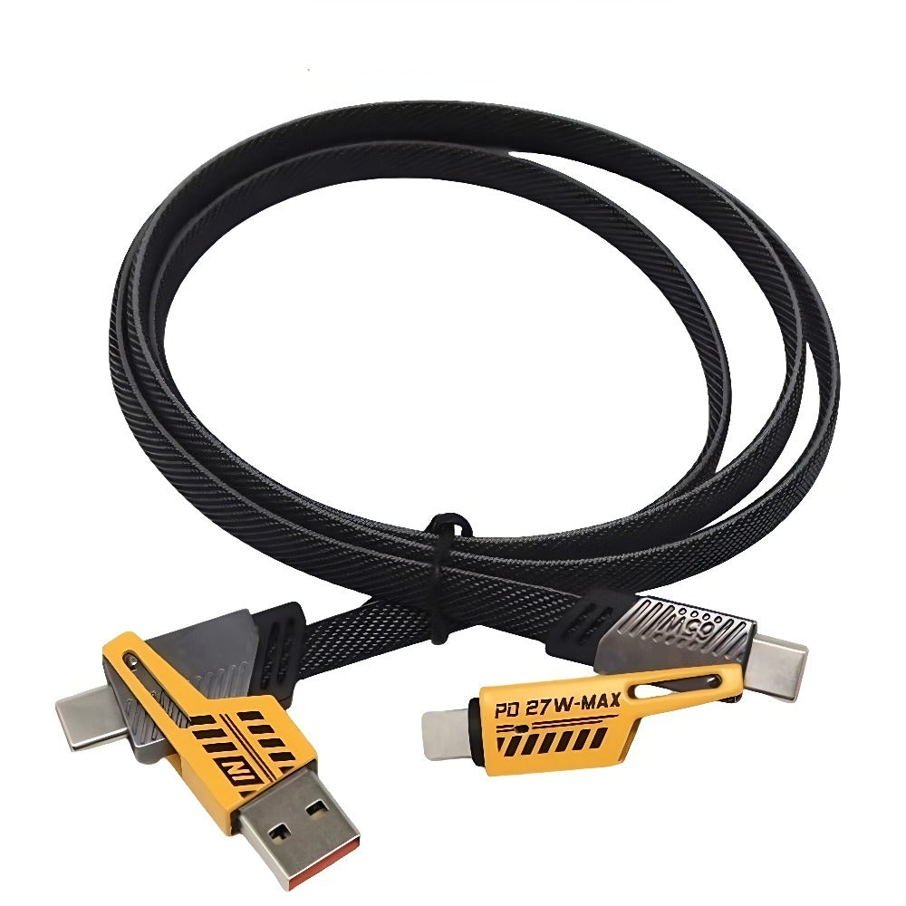 PowerLink™ 4-in-1 Fast Charging Cable | 65W PD & Durable Braided Cord