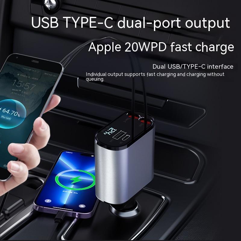 TurboCharge™ 100W Car Charger | USB-C & USB Fast Charging Adapter