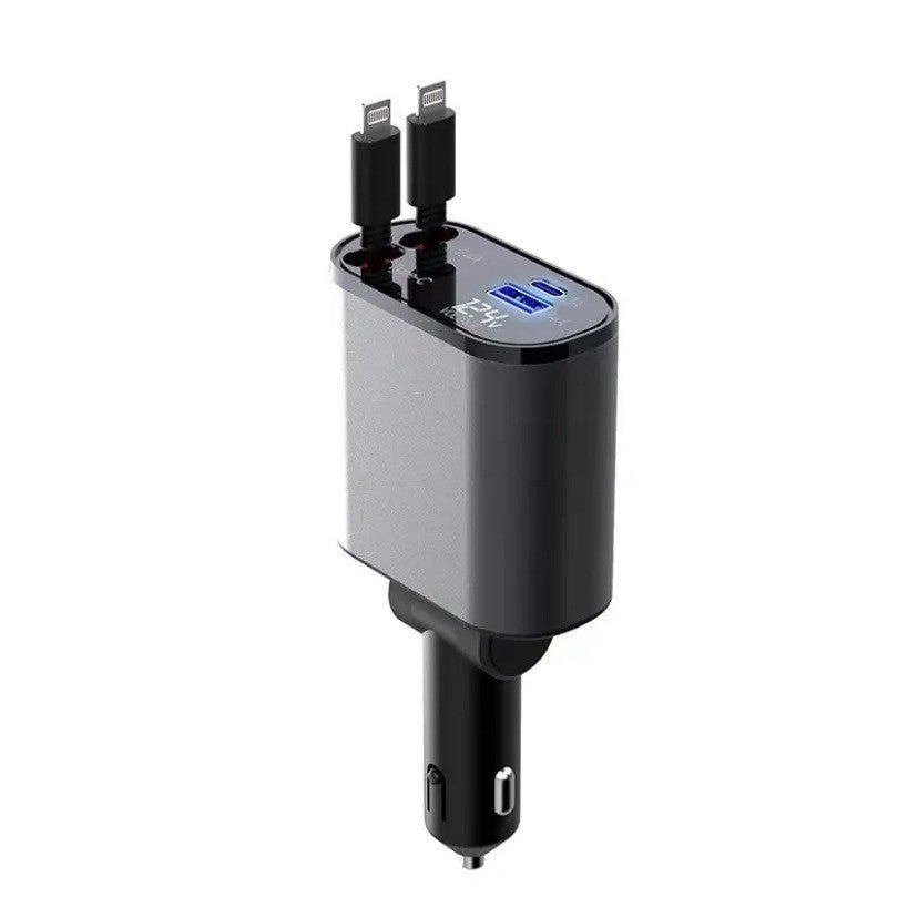 TurboCharge™ 100W Car Charger | USB-C & USB Fast Charging Adapter