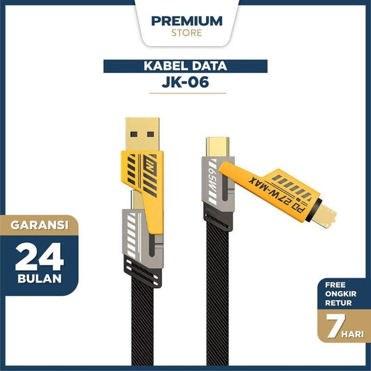 PowerLink™ 4-in-1 Fast Charging Cable | 65W PD & Durable Braided Cord