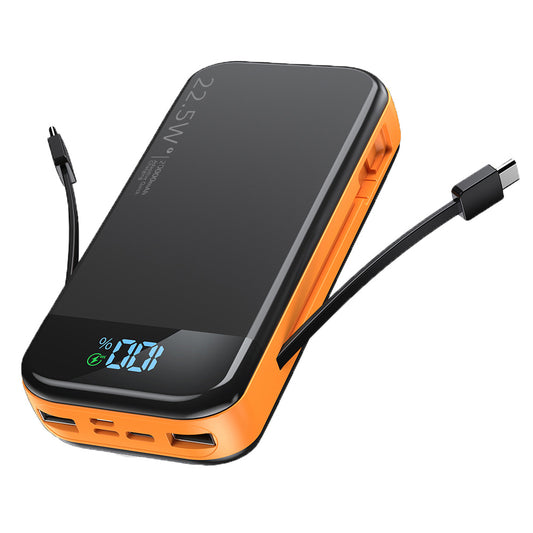 VoltMax™ Power Bank | Super Fast Charging with Dual Cables & Digital Display