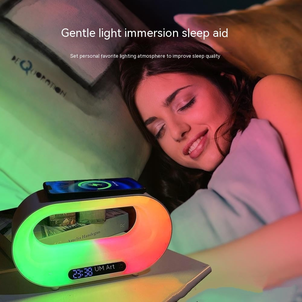 GlowDock™ 3-in-1 Smart LED Lamp | Wireless Charger & Alarm Clock